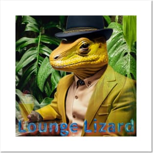 Lounge Lizard jungle Posters and Art